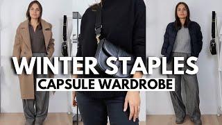 15 Items 50 Outfits | Winter Capsule Wardrobe