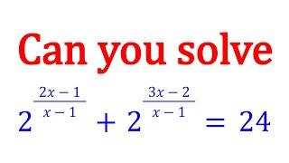 A Cool Exponential Equation