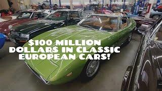 OVER $100 MILLION DOLLARS IN CLASSIC EUROPEAN CARS! EVERY ONE IS FOR SALE!