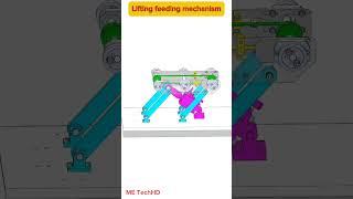 Lifting feeding mechanism #design #machine #solidwork #cad