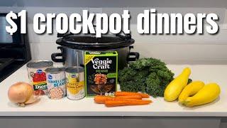 $1 Crockpot Dinners | Easy Healthy Crockpot Recipes for Fall | Budget Friendly Family Dinners