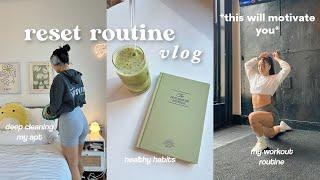 *productive* LIFE RESET: how to get back into a routine, reorganizing my life, deep cleaning my apt