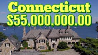 WATERFRONT MEGA MANSION FURNISHED HOUSE TOURS 2021 (Greenwich, Connecticut)