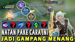 CARA MAIN NATAN TERBARUBUILD EMBLEM DAN ITEM NATAN TERSAKIT GAMEPLAY NATAN -MOBILE LEGENDS #mlbb