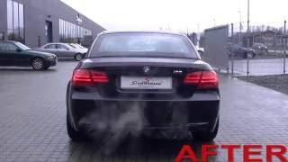 BMW E93 M3 with Schmiedmann stainless steel sport rear silencer set 4XØ86M