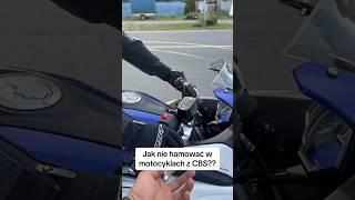 Jak nie hamować motocyklem z CBS #opole #husator