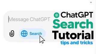 How To Use ChatGPT Search - Complete Guide With Tips and Tricks (ChatGPT Search Tutorial)