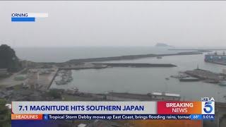 Powerful 7.1 magnitude earthquake hits southern Japan