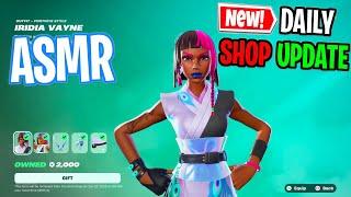 ASMR Fortnite Shop NEW Iridia Vayne Skin! Daily Update Today  Whispering 