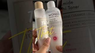 Tonymoly Mochi Toner Vs. I’m from Rice Toner. #kbeauty #koreanskincare #beauty #skincare #shorts