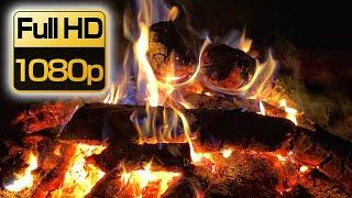 Super Crackling Campfire 10 Hour - Crackling Fire Sounds (NO MUSIC) Cozy campfire 10 hours full HD