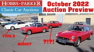 Hobbs Parker October 2022 Classic Car Auction Preview - Jaguar, Ford, MG, Cheap Classics Everywhere!