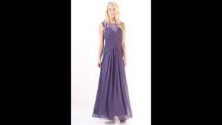 Ignite Cap Sleeve Long Evening Gown with Beaded Neck Detail