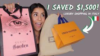 RARE AND EXCLUSIVE GUCCI HAUL + LOUIS VUITTON HAUL | WHAT I BOUGHT IN ITALY.