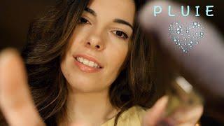 ASMR FR  Fall asleep, Sleepy Sleepy  [Reassuring Personal Attention + Rain] Hand Mov Brushing TTT