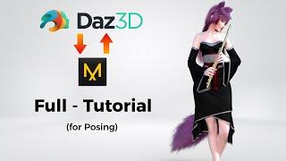 Daz 3D to MD and back to Daz 3D || Full Tutorial For Posing