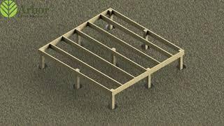 Wooden DIY decking kit - #assembly video