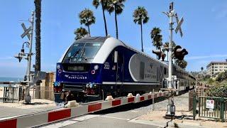 Amtrak & Metrolink Beachside Trains - San Clemente, California