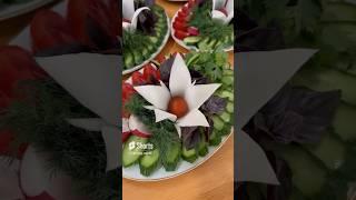 Овощная нарезка  Овощное ассорти. #food #карвинг #кейтеринг