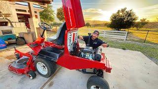 Harbor Freight Engine Swapping A Broken Commercial Lawn Mower!