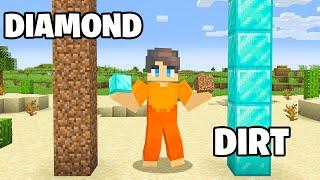 SWAPPING Diamonds with Dirt to Prank My Friend in Minecraft