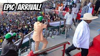 WILD JUBILATION as President Ruto, Museveni and Raila Arrive at Jaramogi Oginga's Stadium!