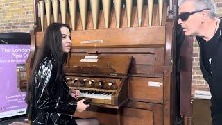 Black Metal Babe Turns Up At The Church Organ