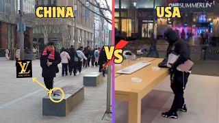 Unattended Stuff In China | Social Experiment (CHINAvsUSA)