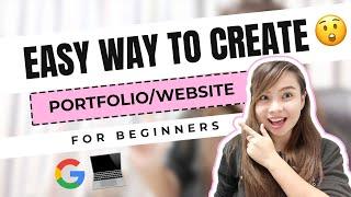 How to Create a WEBSITE / PORTFOLIO using GOOGLE SITE | No EXPERIENCE | for BEGINNERS [English Sub]