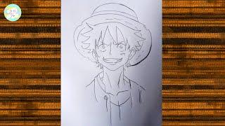 Drawing Luffy gear 5 easy \How to draw Monkey D. Luffy form one Piece\How to draw anime step by step