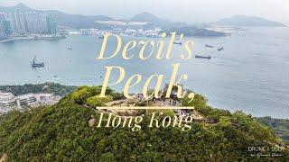 Devil's Peak Hike, Hong Kong - Beautiful Historical Lookout Point (4K Drone + Yi 4K+)