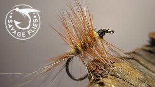 Tying a Smoky Mountain Yellow Palmer dry fly