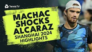 Tomas Machac Ends Carlos Alcaraz's 12 Match Unbeaten Run  | Shanghai 2024 Highlights