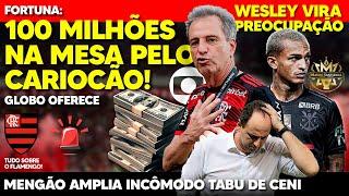 100 MILHÕES: GLOBO VAI COM TUDO PRA CIMA DO CARIOCA! SURPRESA TOTAL NA ZONA MISTA DO FLAMENGO