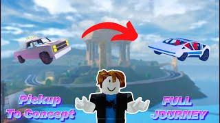 Pickup Truck to Concept FULL JOURNEY! *PART 1-4* (Jailbreak Trading )