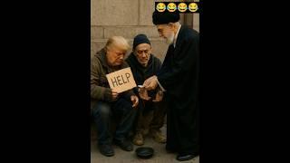 Trump & Netanyahu Begging for Help  | Ayatollah Gives Charity  | Funny Political Parody 2025