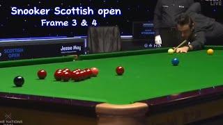 Ronnie O’Sullivan Vs Wilson ( frame 4). Snooker Scottish open.