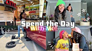 SPEND THE DAY WITH ME : GRWM, Movie Date, Game Night, Weekly Crumbl Cookie | VLOG