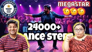 24000+ Iconic DANCE MOVES Reaction | Megastar Chiranjeevi | Chiranjeevi Guinness world records