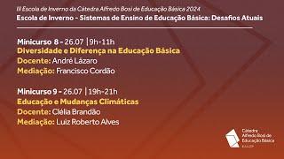 Minicurso 8: Diversidade e Diferença na Educação Básica