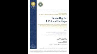 Human Rights, A Cultural Heritage