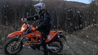 KTM 690 ENDURO R 2023 ADRENALINE Winter Ride ( -7C), Brutal Riding at High Altitude of 1490 Meters