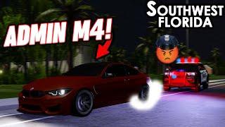 RUNNING FROM COPS IN AN ADMIN M4... AGAIN!! || ROBLOX - Southwest Florida