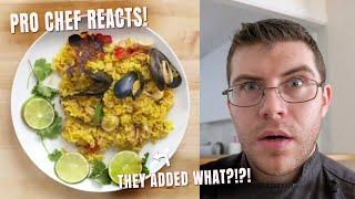 Pro Chef Reacts... To The WORST Paella! | Epicurious