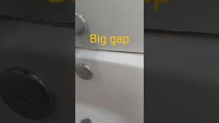 Big gap in the bathtub? #remodeling #bath