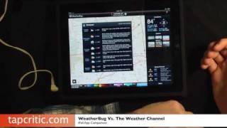 Weatherbug VS. The Weather Channel - iPad App Comparison