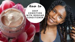 How to Turn Regular Conditioner into a Deep Conditioner | Ayurvedic DIY | Bouncy Koils