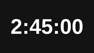 2 Hour 45 Minute Timer - 165 Minute Countdown Timer