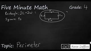 4th Grade Math Perimeter