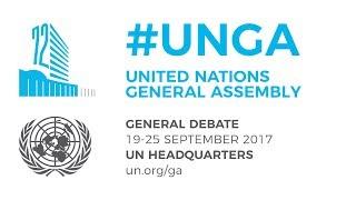 #UNGA General Debate - 21 September 2017